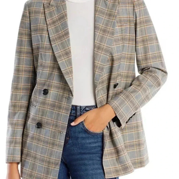 BCBGMAXAZRIA Relaxed Doubled Breasted Belted Blazer Size Small - Picture 1 of 14